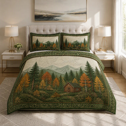 Mountain Forest Cabin Cover Set
