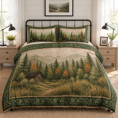 Mountain Forest Cabin Cover Set