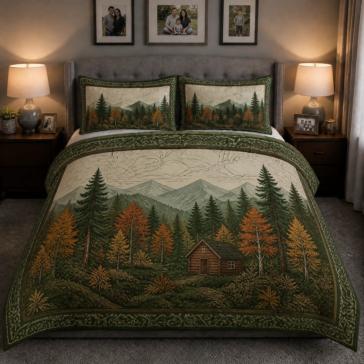 Mountain Forest Cabin Cover Set