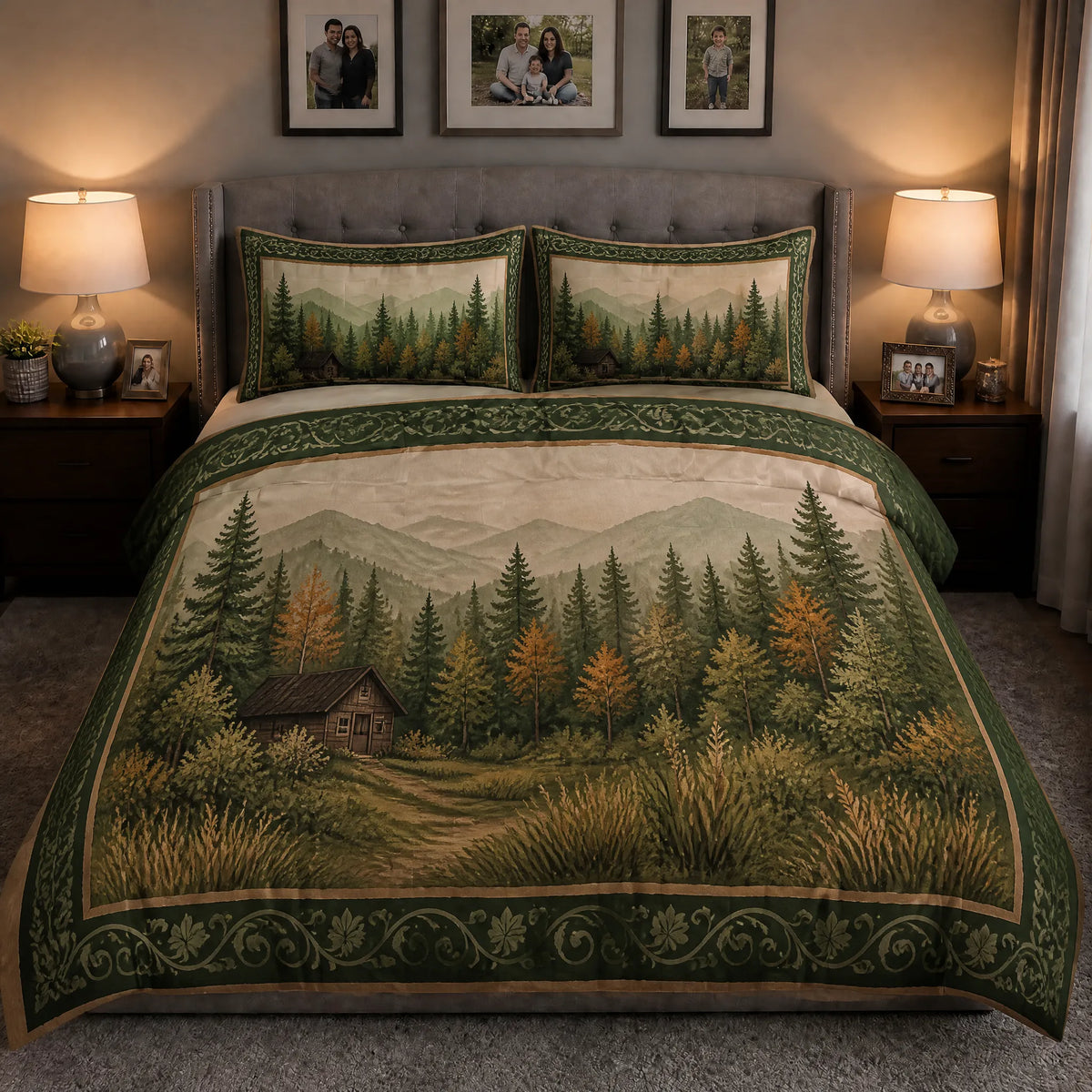 Mountain Forest Cabin Cover Set