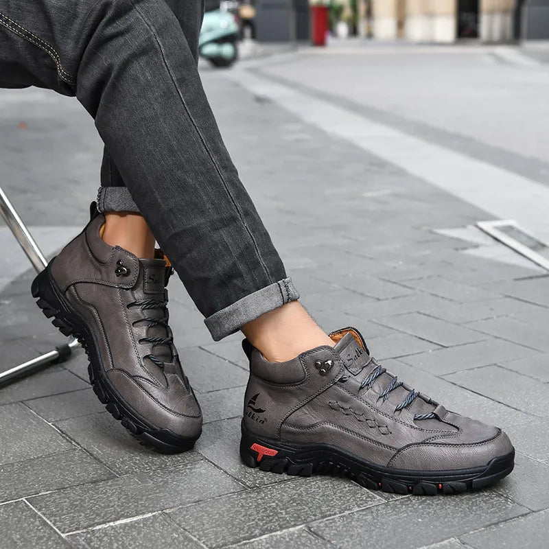 TerraGrip - Men's Outdoor Anti-Slip Lace-Up Martin Boots