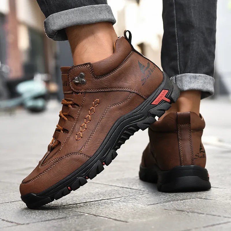 TerraGrip - Men's Outdoor Anti-Slip Lace-Up Martin Boots
