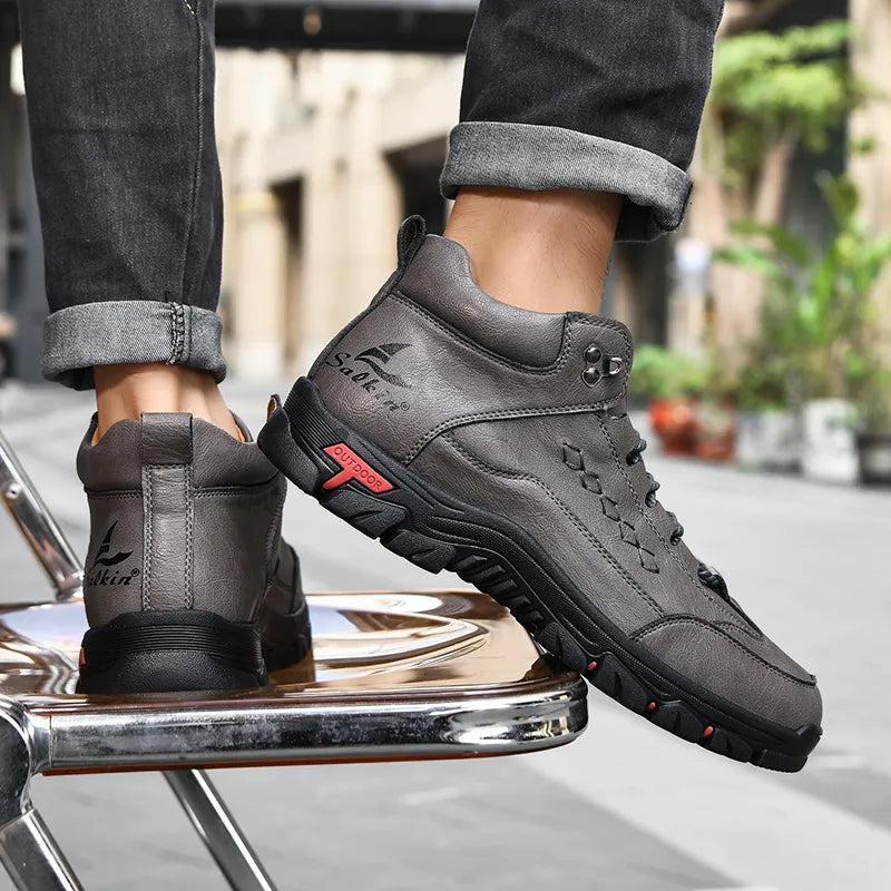 TerraGrip - Men's Outdoor Anti-Slip Lace-Up Martin Boots