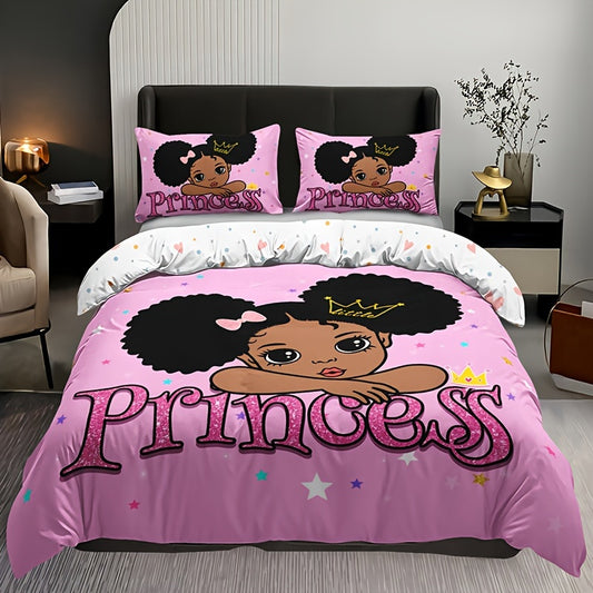 Pink Little Princess 3-Piece Duvet Cover Set