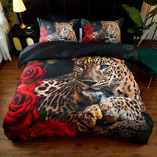 Bold Wild Romance 3-Piece Duvet Cover Set