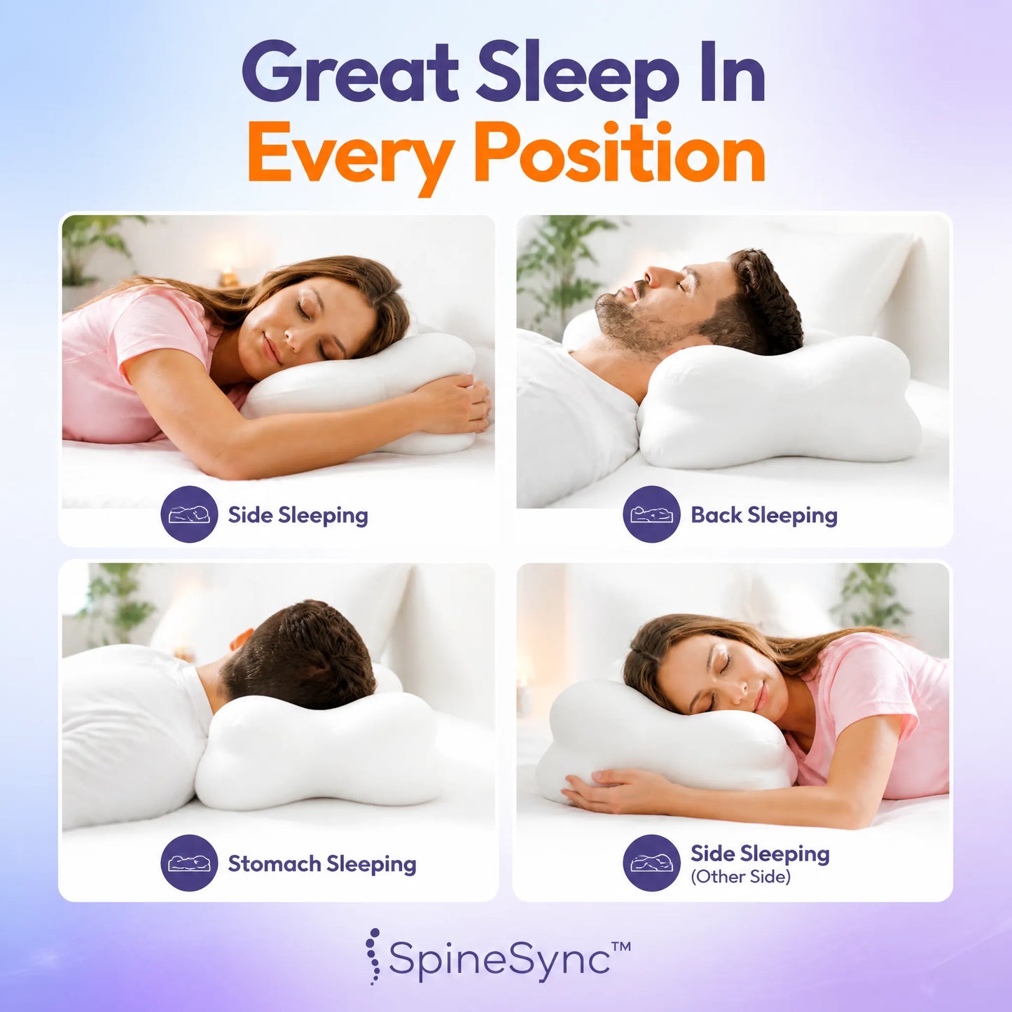 SpineSync™ Pillow