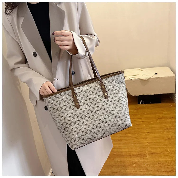 Minimalist Monogram All-Day Tote Bag for Women