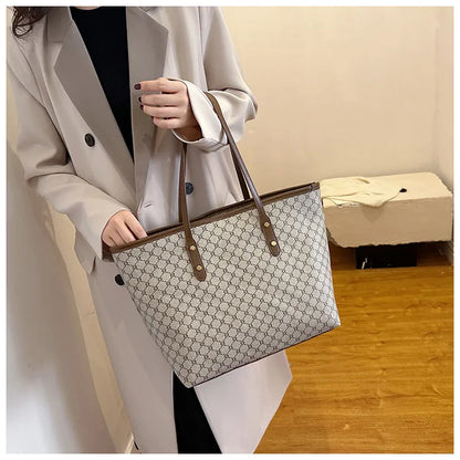 Minimalist Monogram All-Day Tote Bag for Women