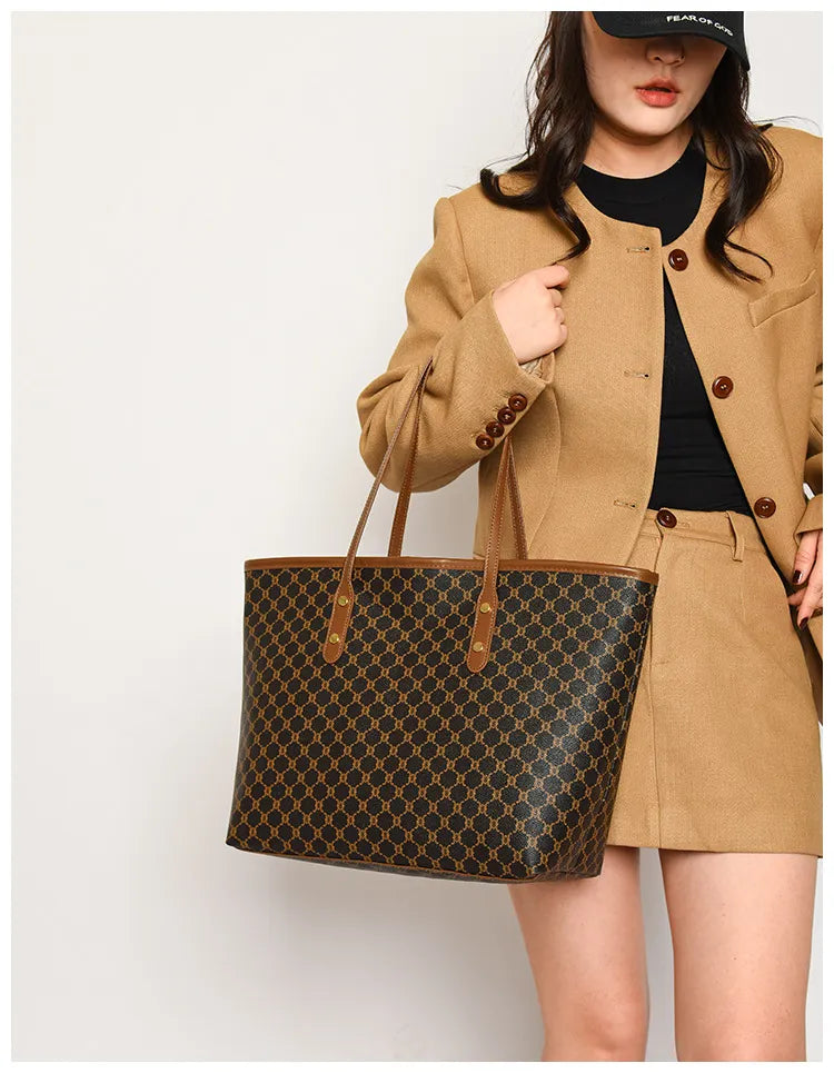 Minimalist Monogram All-Day Tote Bag for Women