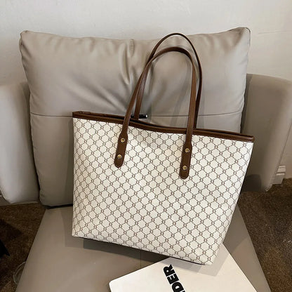 Minimalist Monogram All-Day Tote Bag for Women