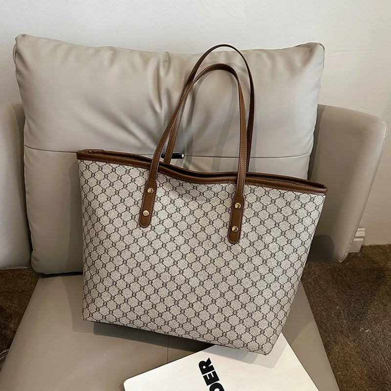 Minimalist Monogram All-Day Tote Bag for Women