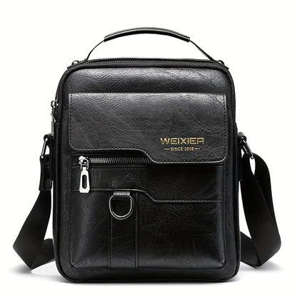 Men's Professional Vegan Leather Messenger Bag