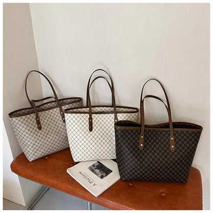 Minimalist Monogram All-Day Tote Bag for Women