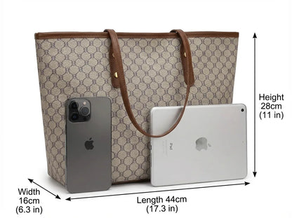 Minimalist Monogram All-Day Tote Bag for Women