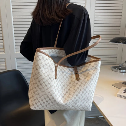 Minimalist Monogram All-Day Tote Bag for Women