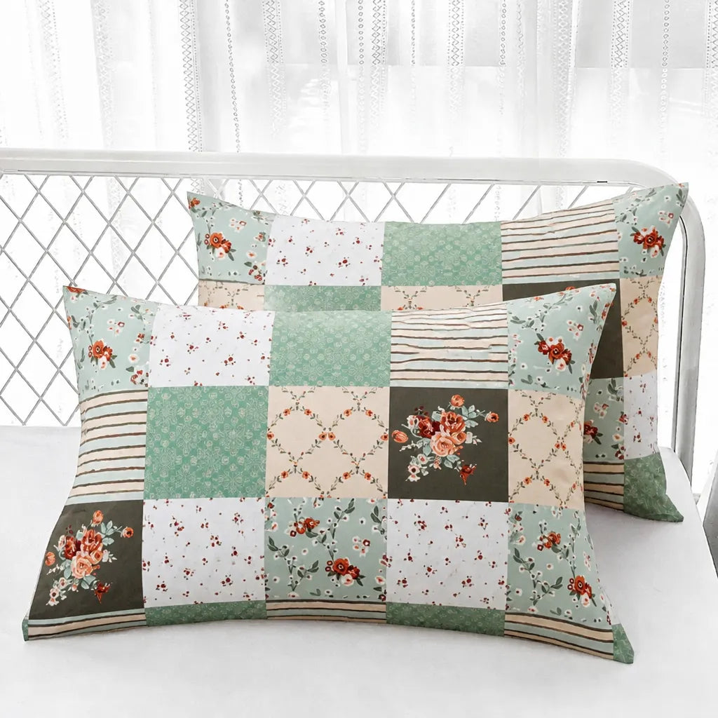 Floral Geometric Pillowcase Set (2-Pack)
