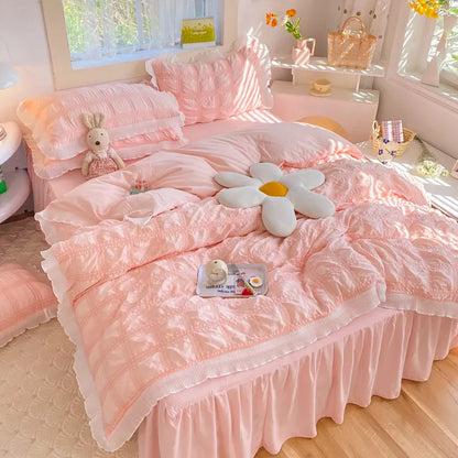 Elegant quilt cover set without comforter insert and pillow core